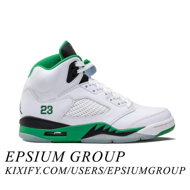 Nike women's air jordan 5 retro (lucky green/ white/ lucky green/ black/ ice blue) sizes 5-12 dd9336-103