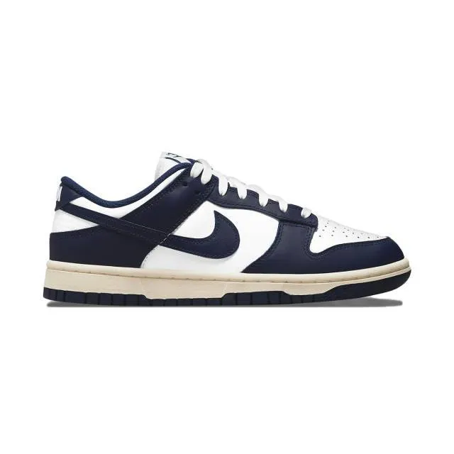 Nike Women's Dunk Low (Vintage Navy/ White/Midnight Navy...