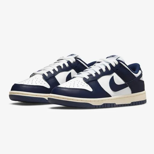 Nike Women's Dunk Low (Vintage Navy/ White/Midnight Navy...