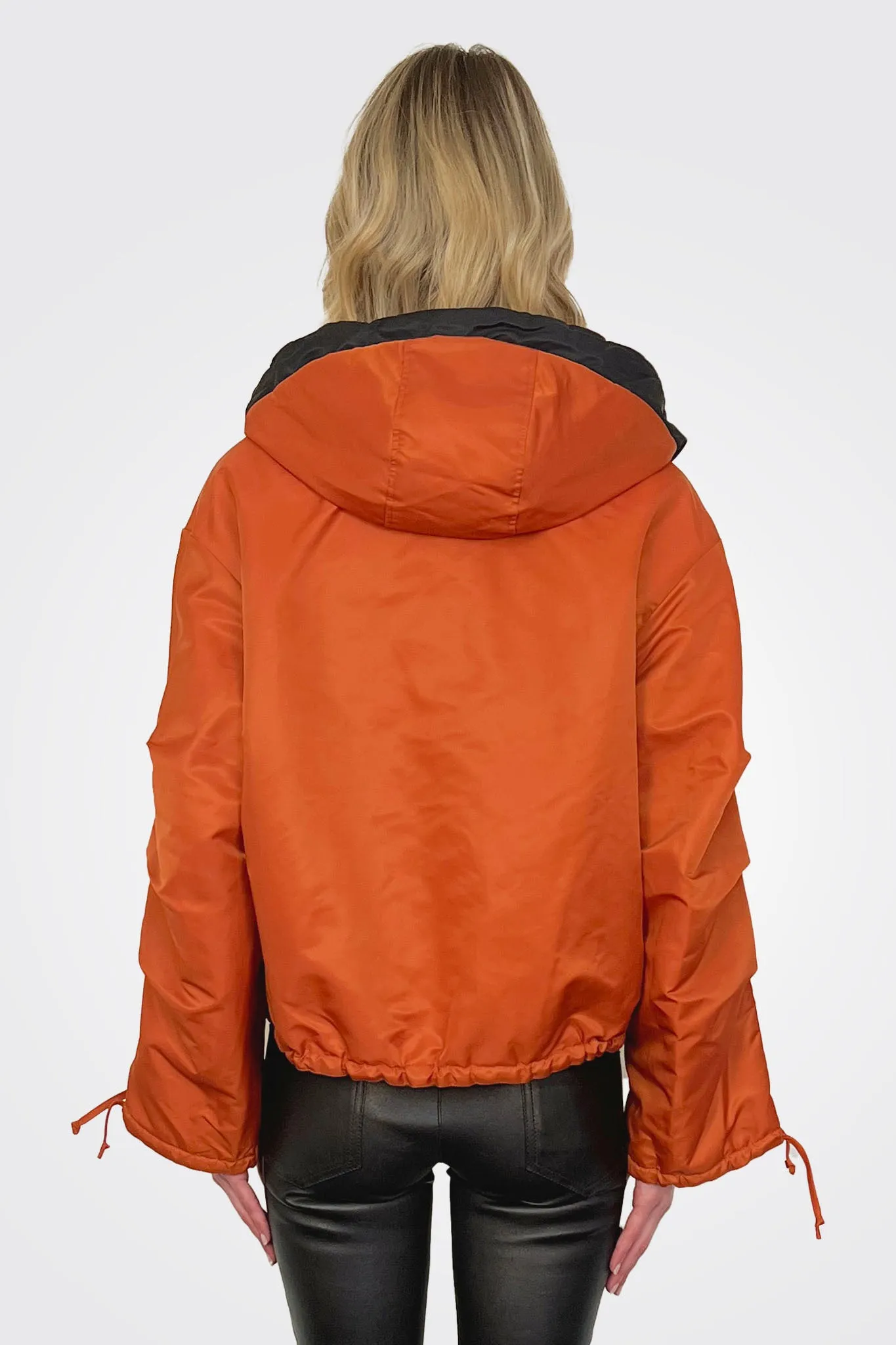 Nylon Reversible Jacket - Orange Army