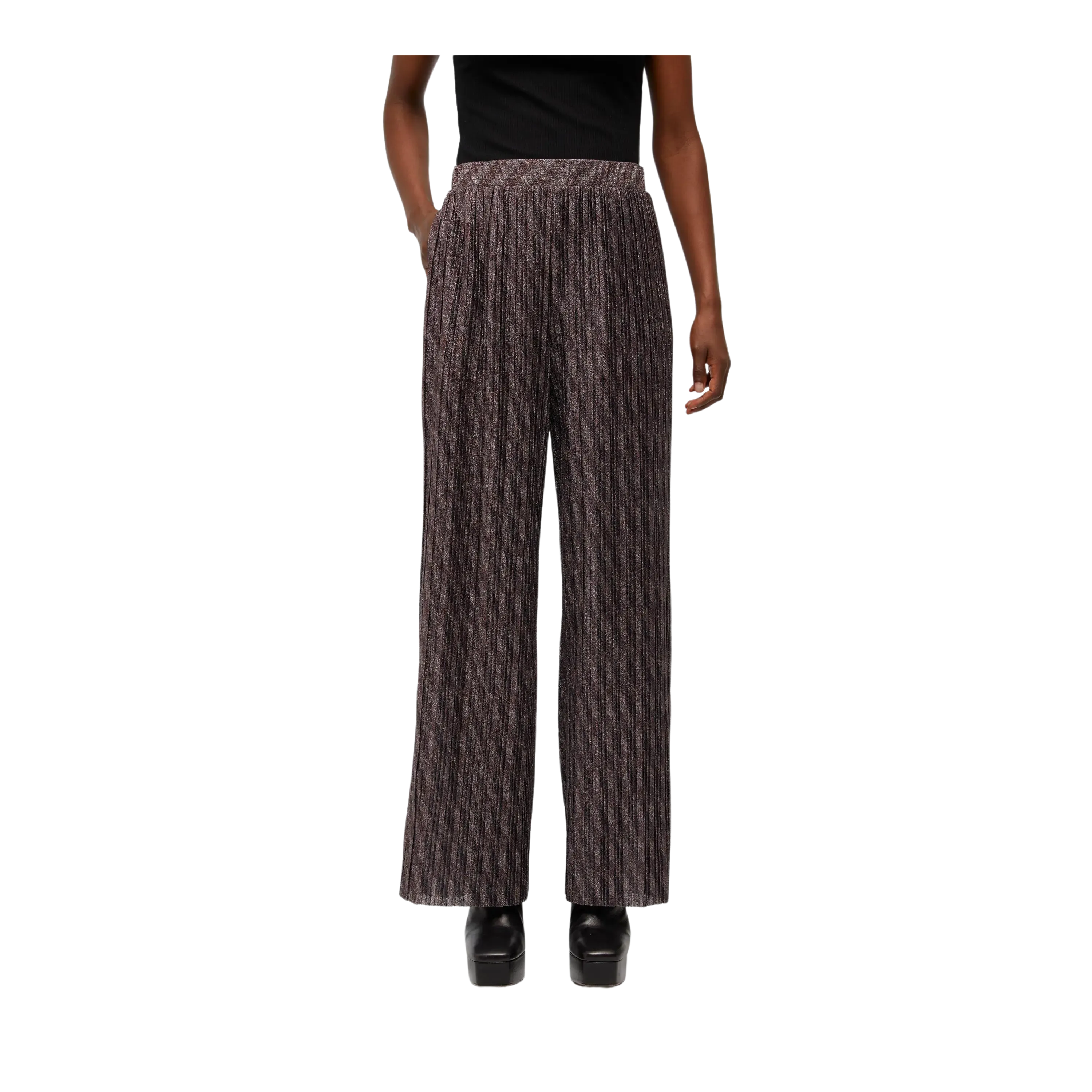 Object Glittered Lux Wide Leg Pants