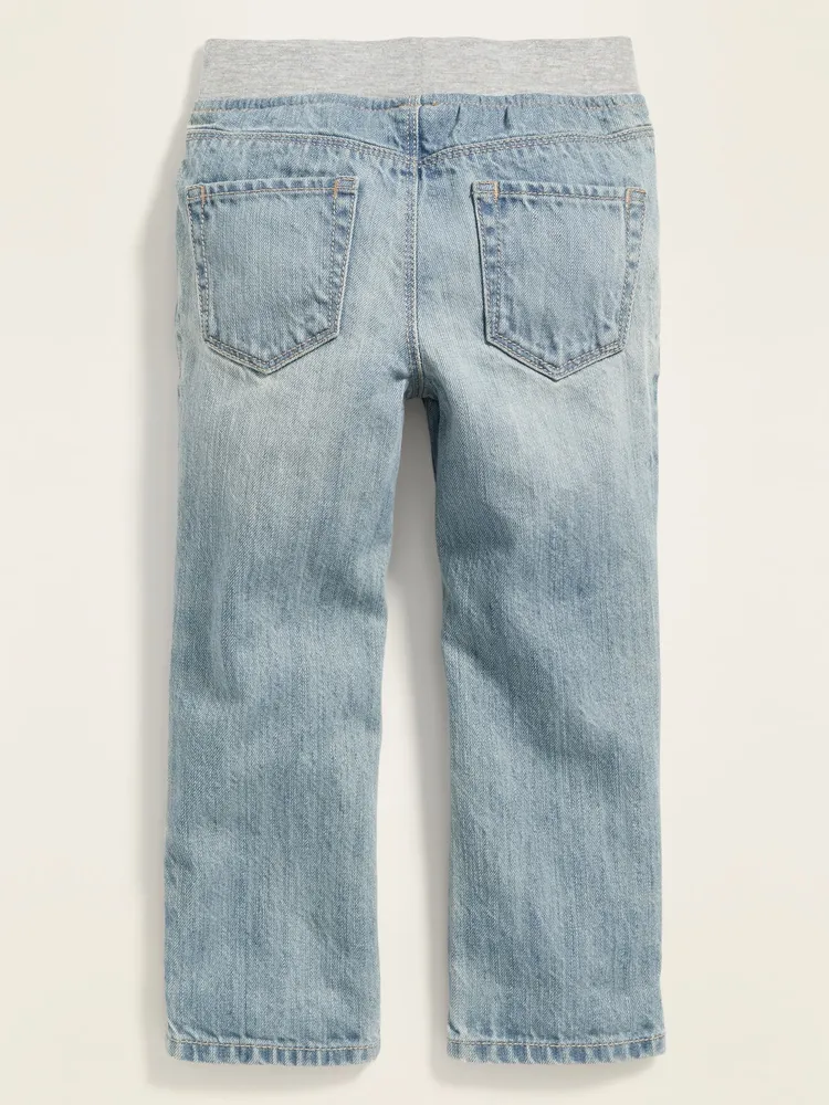 Old Navy Relaxed Jersey-Waist Pull-On Jeans for Toddler Boys