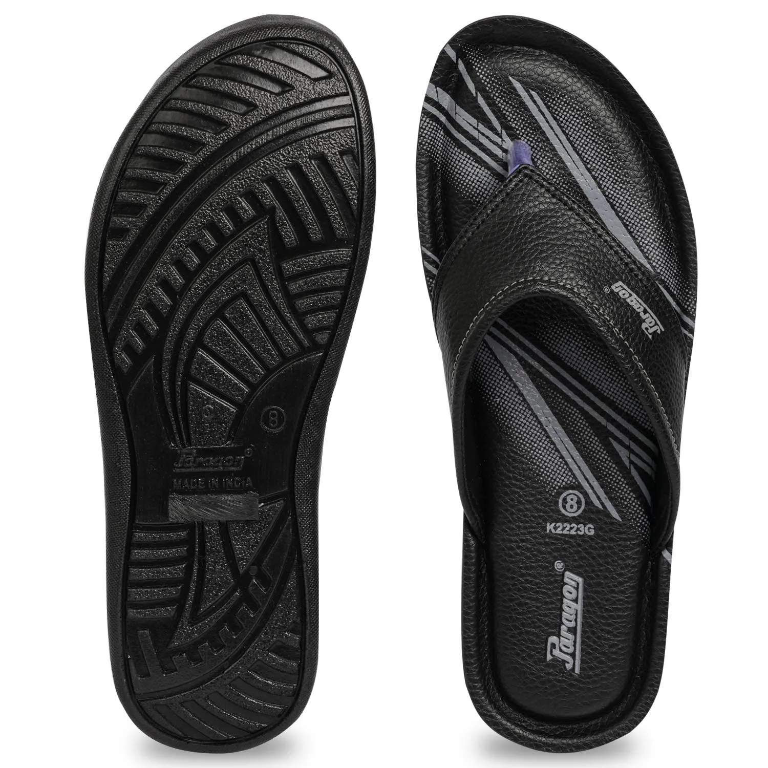 Paragon PUK2223G Men Stylish Sandals | Comfortable Sandals for Daily Outdoor Use | Casual Formal Sandals with Cushioned Soles