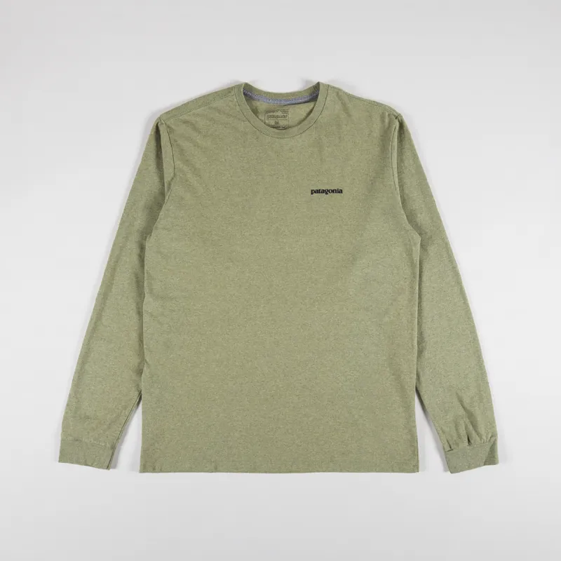 Patagonia Long Sleeve P-6 Logo Responsibili-Tee Buckhorn Green