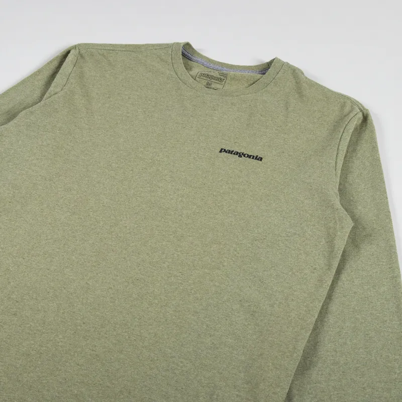 Patagonia Long Sleeve P-6 Logo Responsibili-Tee Buckhorn Green