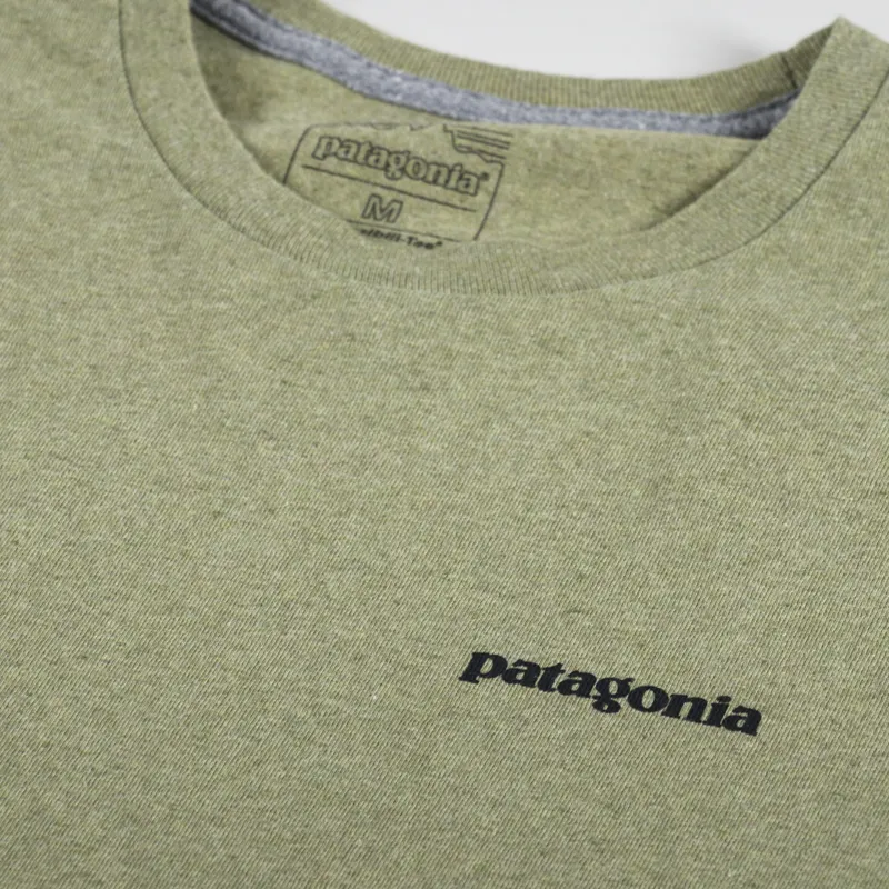 Patagonia Long Sleeve P-6 Logo Responsibili-Tee Buckhorn Green