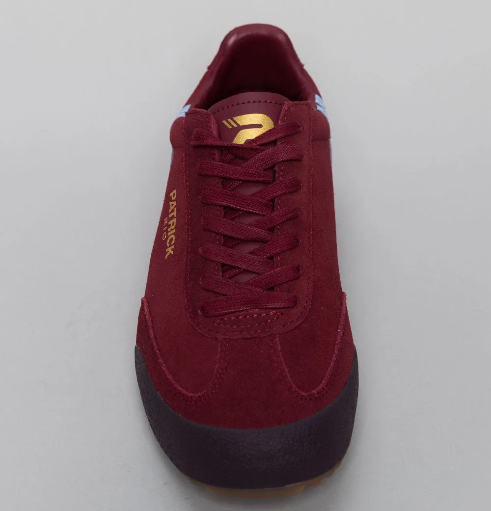 Patrick Rio Trainers Burgundy/Sky Blue