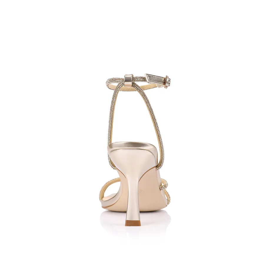 Pepper Strappy Sandals - Champagne