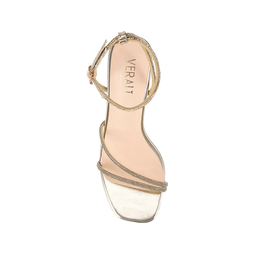 Pepper Strappy Sandals - Champagne