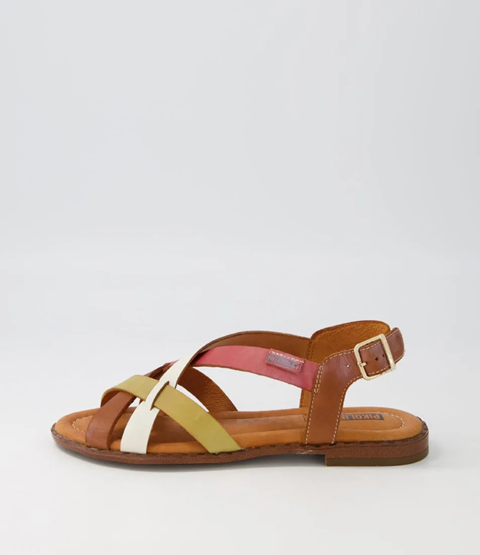 PIKOLINOS Algar Wox Brandy Leather Sandals