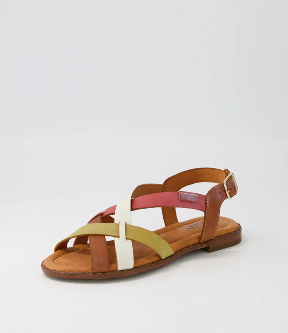 PIKOLINOS Algar Wox Brandy Leather Sandals