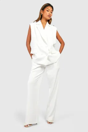 Pleat Front Straight Leg Dress Pants