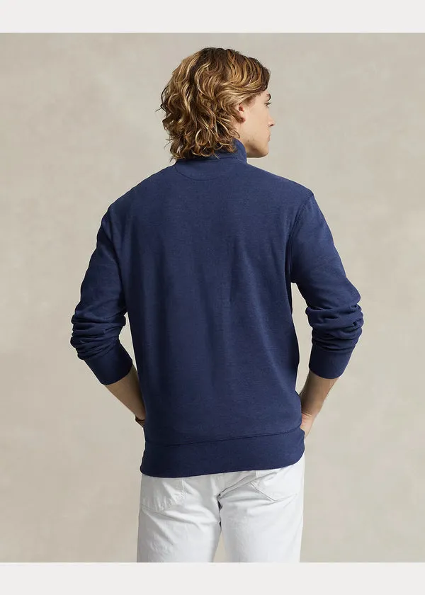 POLO RALPH LAUREN Polo Ralph Lauren Luxury Jersey Quarter-Zip Pullover - Spring Heather Navy