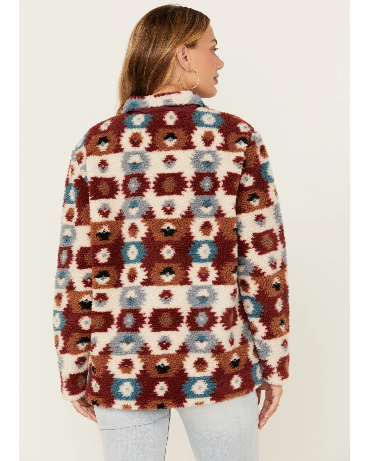 Product Name:  Cotton & Rye Women's Southwestern Print Sherpa Half Zip Pullover