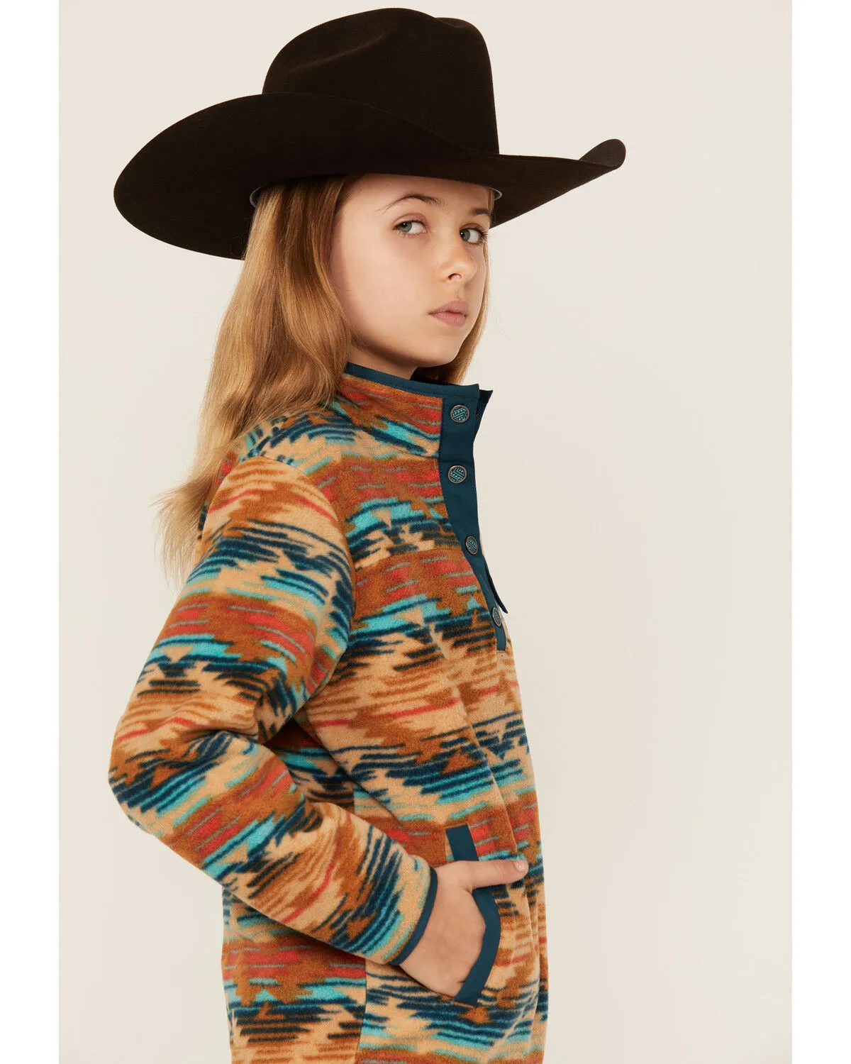 Product Name:  Cruel Girl Girls' Southwestern Print Fleece Pullover