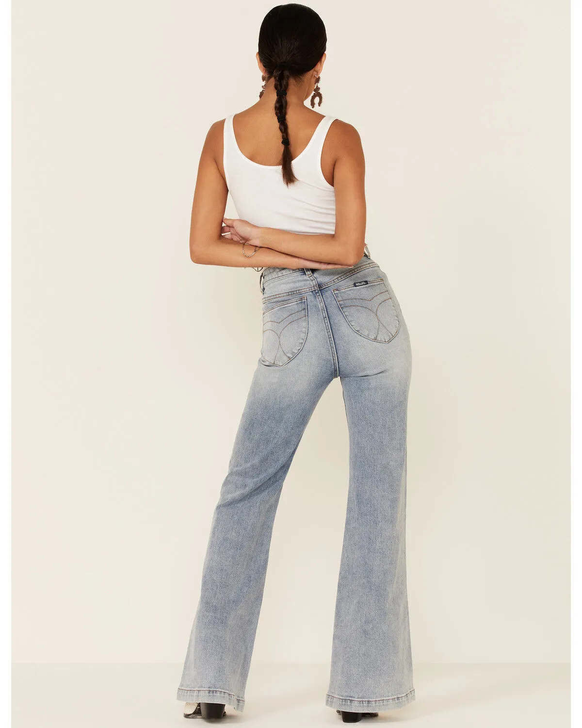 Product Name:  Rolla's Women's East Coast Medium Wash Flare Jeans