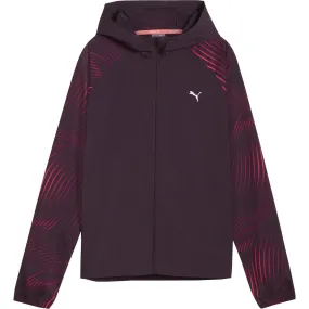 Puma - Run Favorite AOP Woven Sweat Jacket Women midnight plum