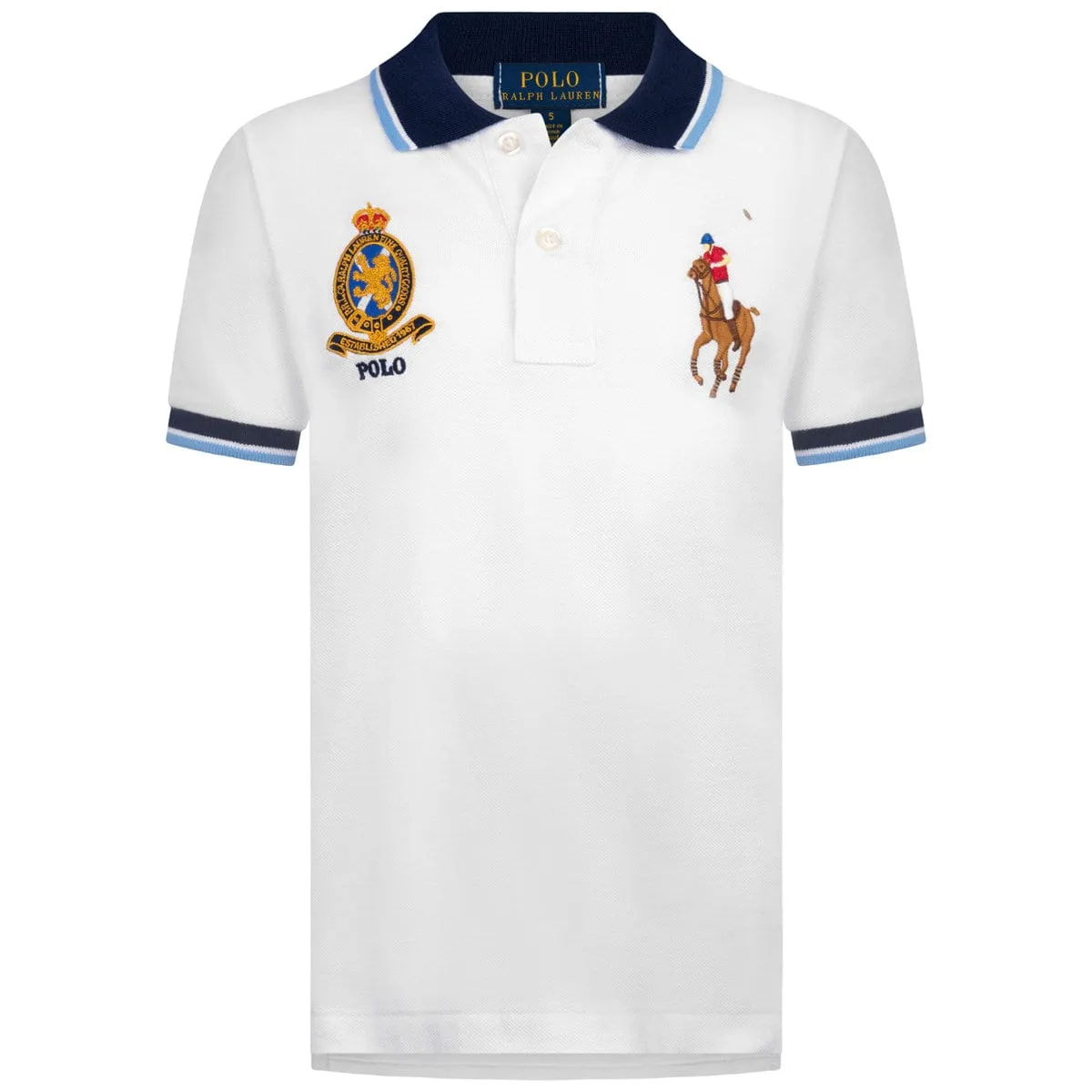 Ralph Lauren Boys Polo Top - Cotton Pique Polo Top