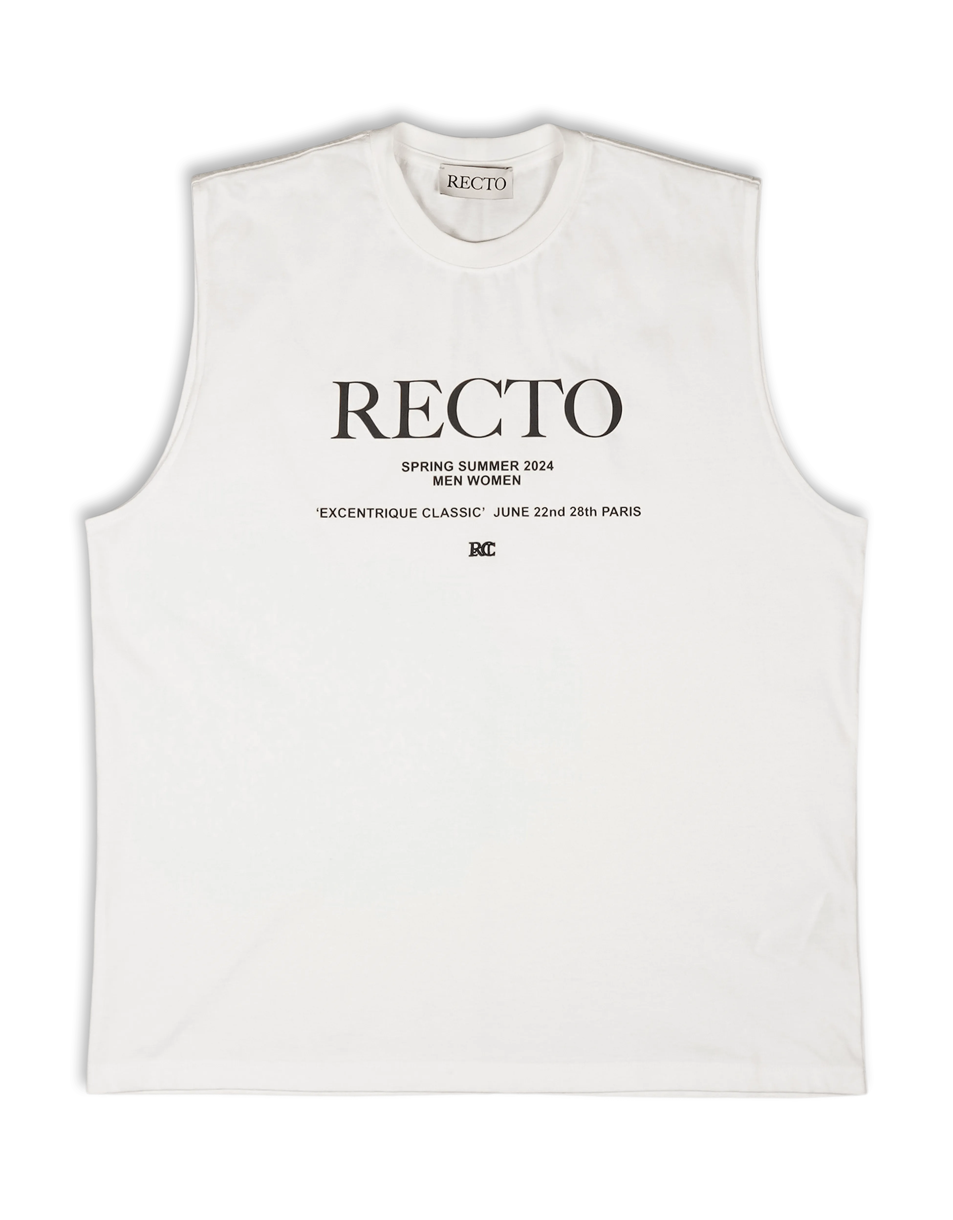 Recto     Seasonal Logo Printed Sleeveless Top  