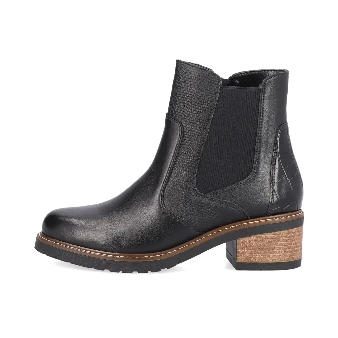 Remonte D1A71-01 Black Chelsea Ankle Boot