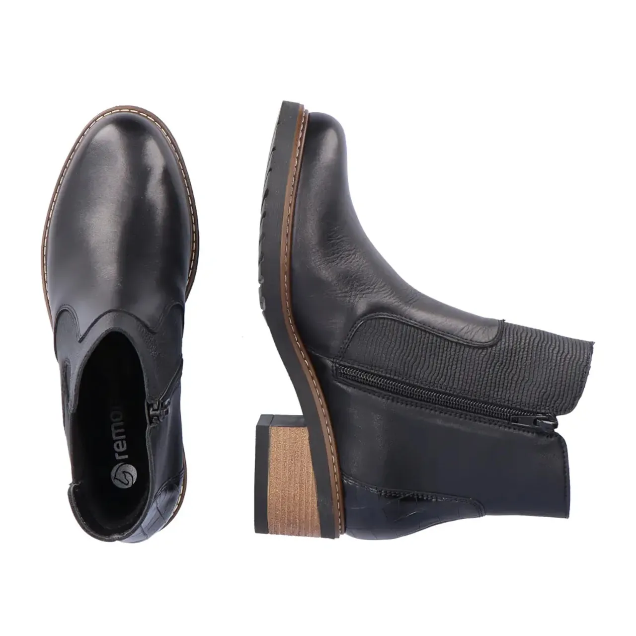 Remonte D1A71-01 Black Chelsea Ankle Boot