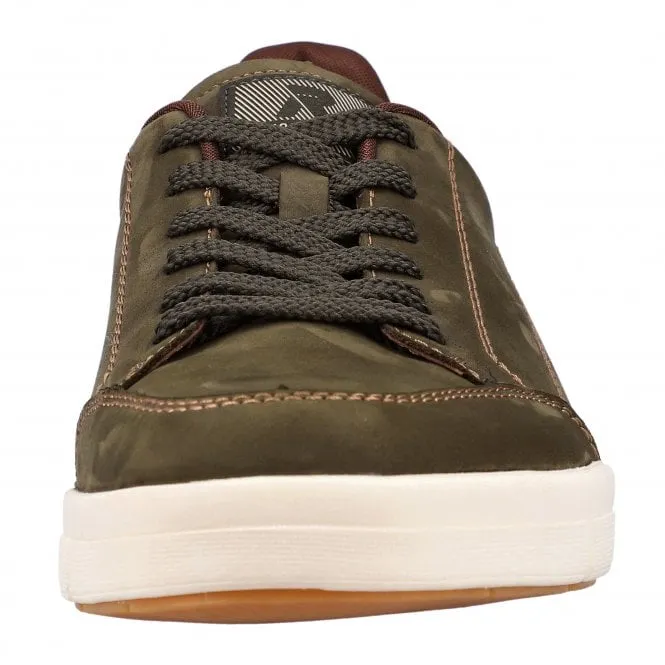 Rieker  Mens 07108-54 Bendigo Green Combi Lace-Up Trainers