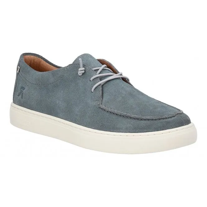 Rieker  Mens U0702-14 Denim Suede Lace-Up Trainers