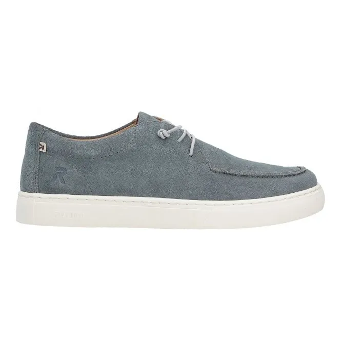 Rieker  Mens U0702-14 Denim Suede Lace-Up Trainers