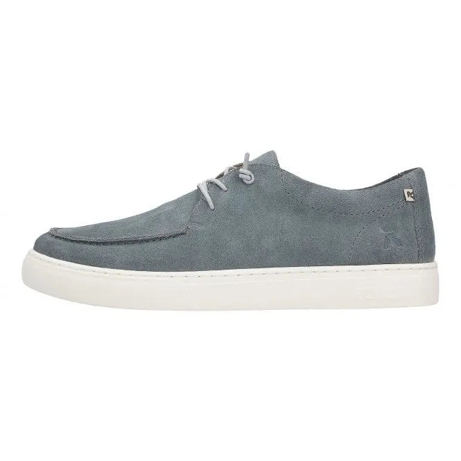 Rieker  Mens U0702-14 Denim Suede Lace-Up Trainers