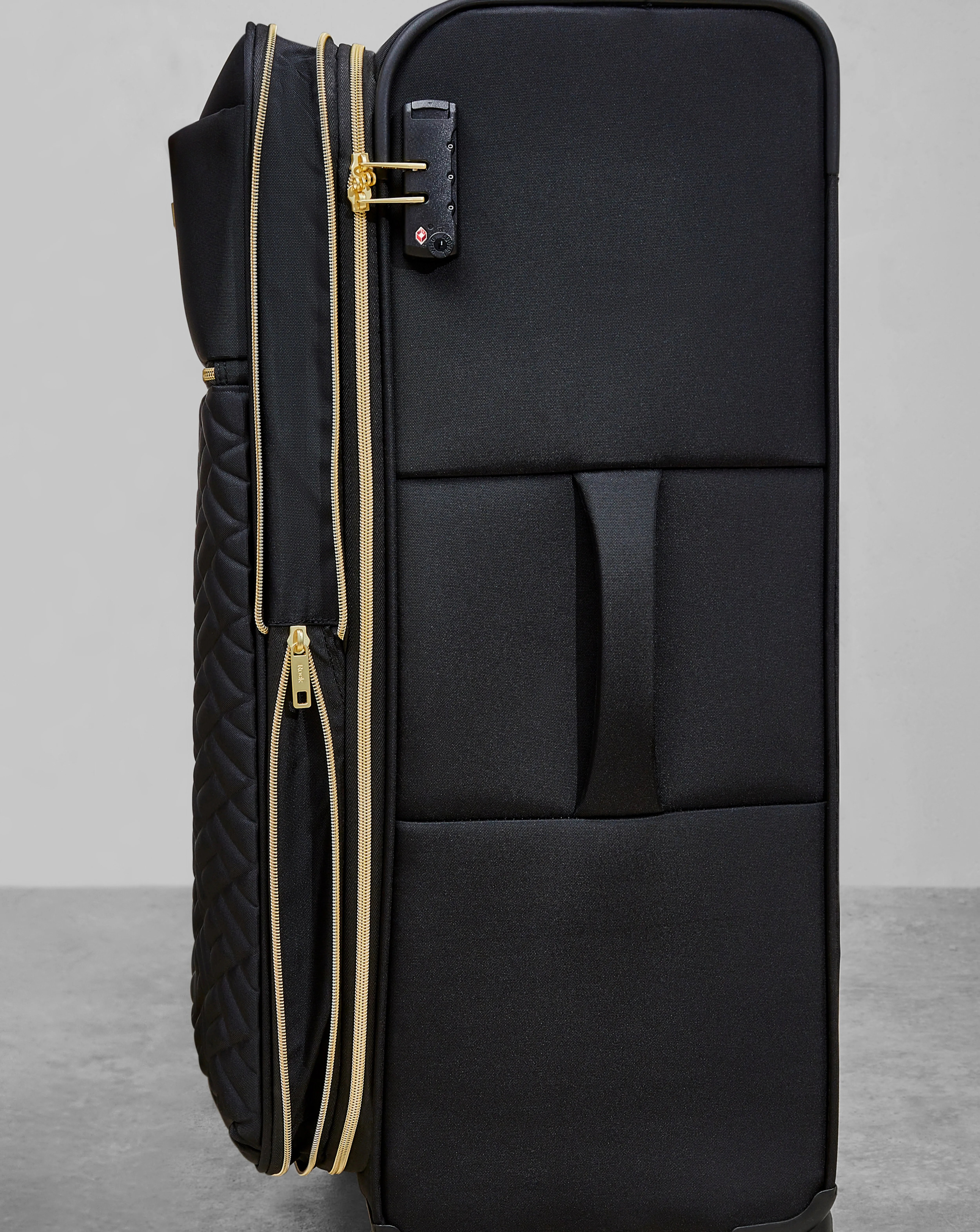 Rock Sloane Large Suitcase Black | Simply Be