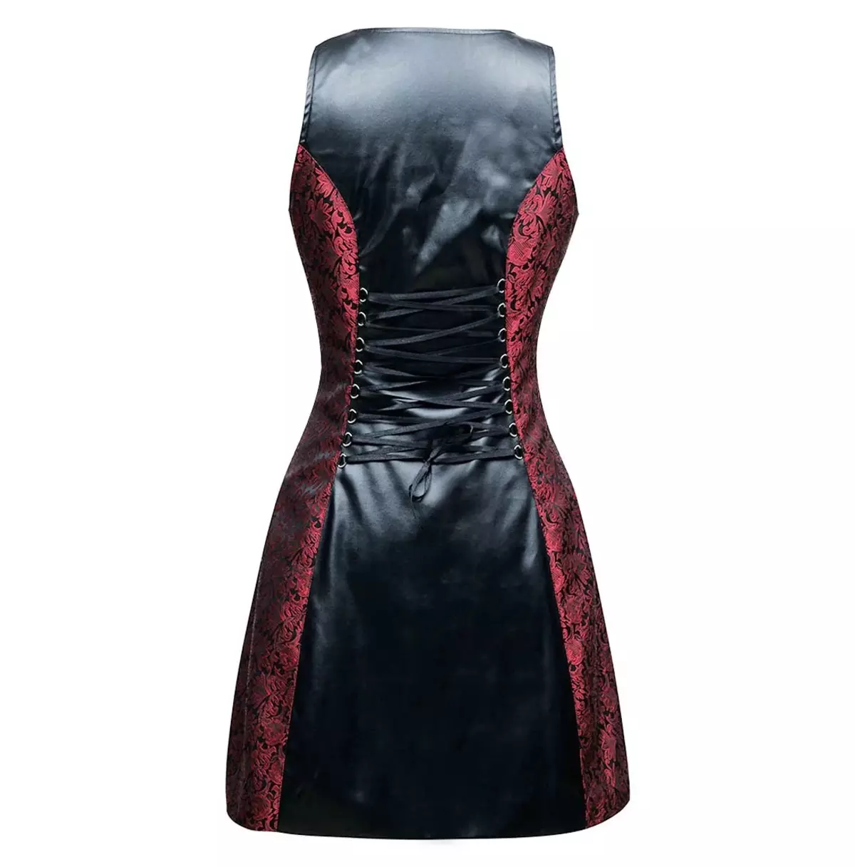 Rogue Empress Red & Black Brocade V-Neck Gothic Jacket