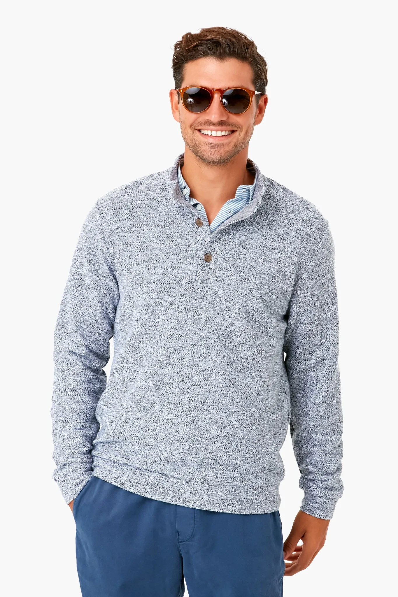 Salt and Pepper Clayton Textured Pullover