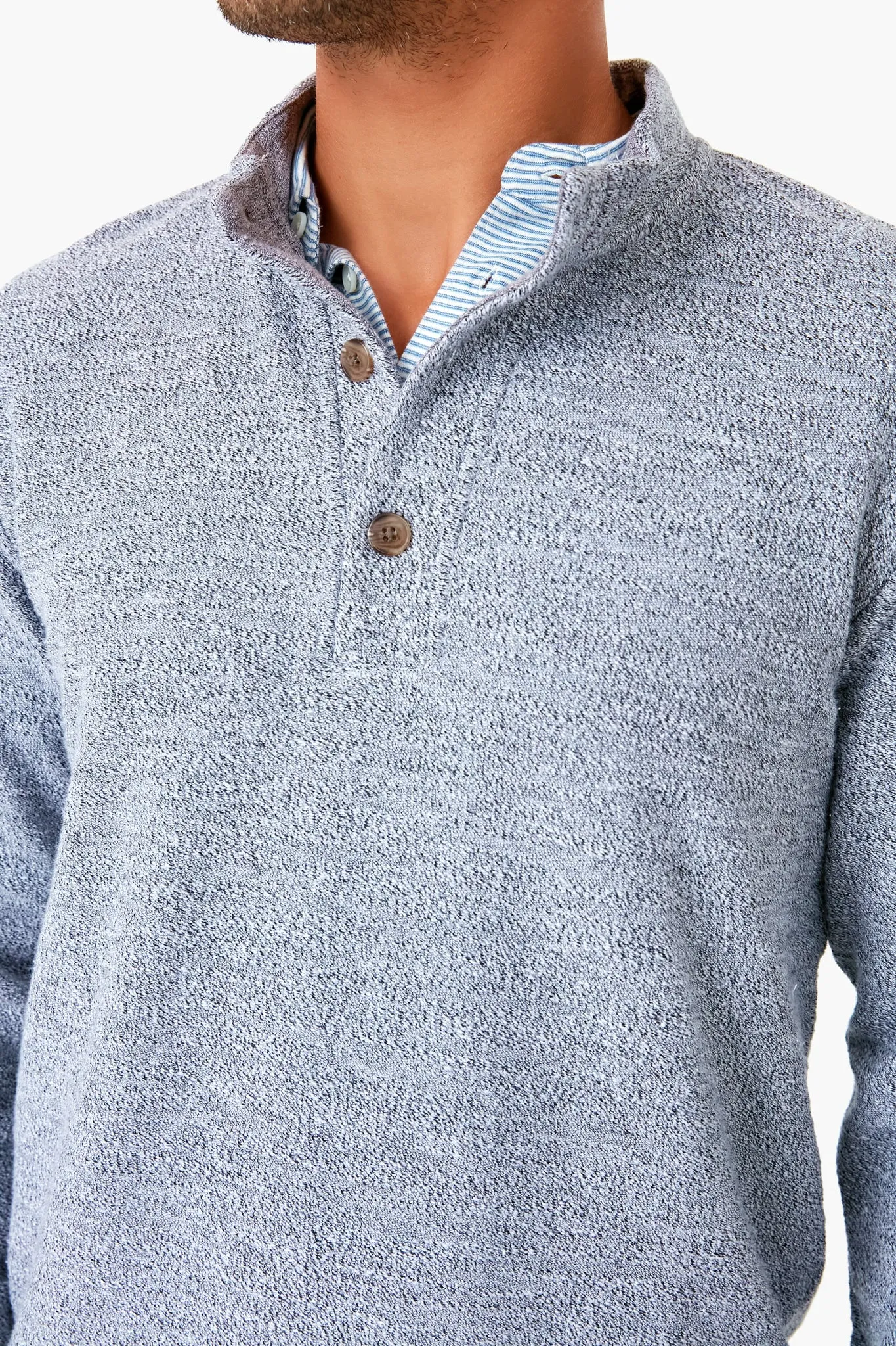 Salt and Pepper Clayton Textured Pullover