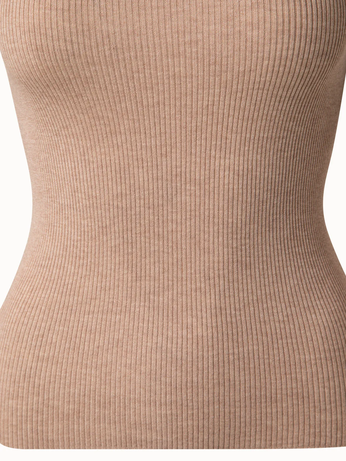 Seamless Silk Cotton Knit Pullover