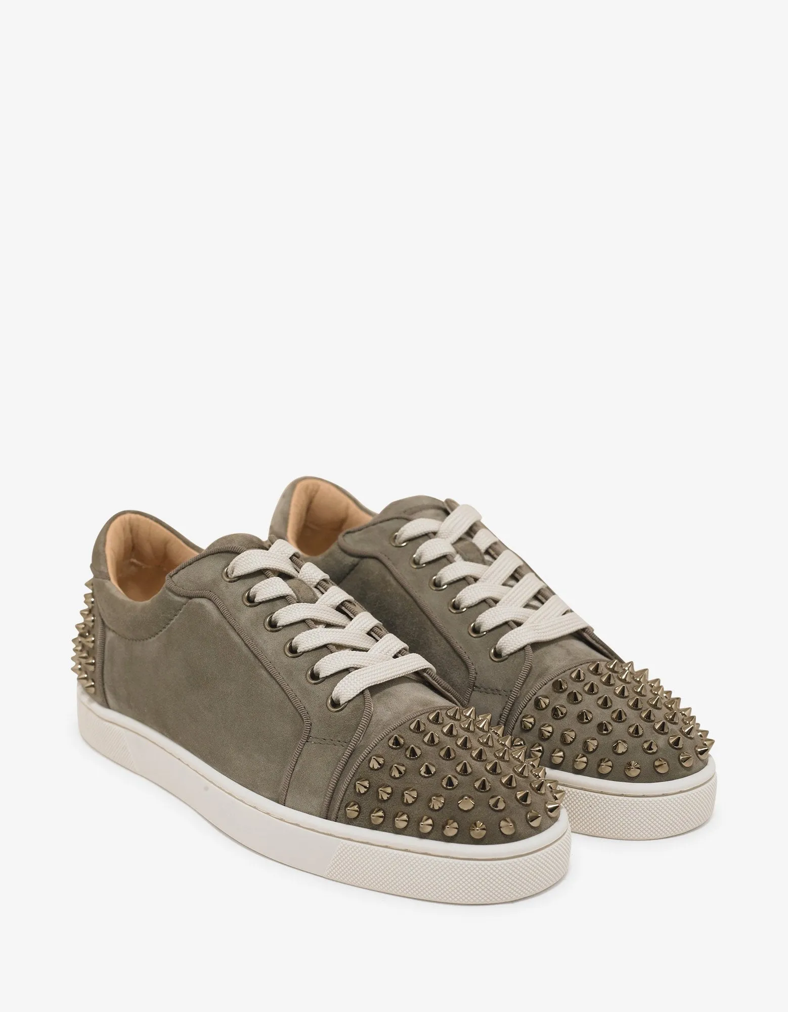 Seavaste 2 Orlato Khaki Suede Leather Trainers -