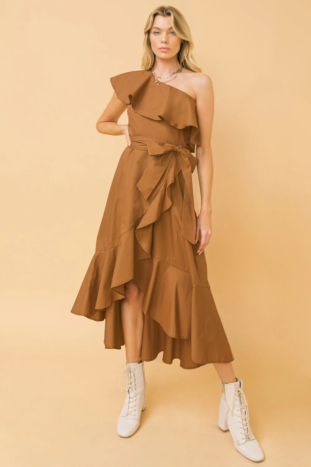 SHOW OFF TIME WRAP DRESS