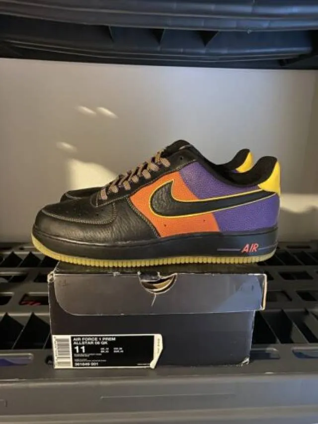 Size 11 - nike air force 1 premium all-star 08 qk nba