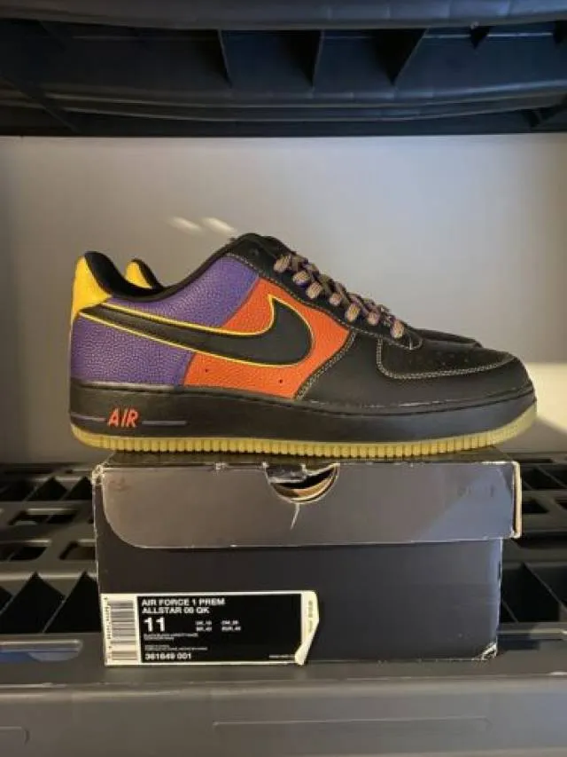 Size 11 - nike air force 1 premium all-star 08 qk nba