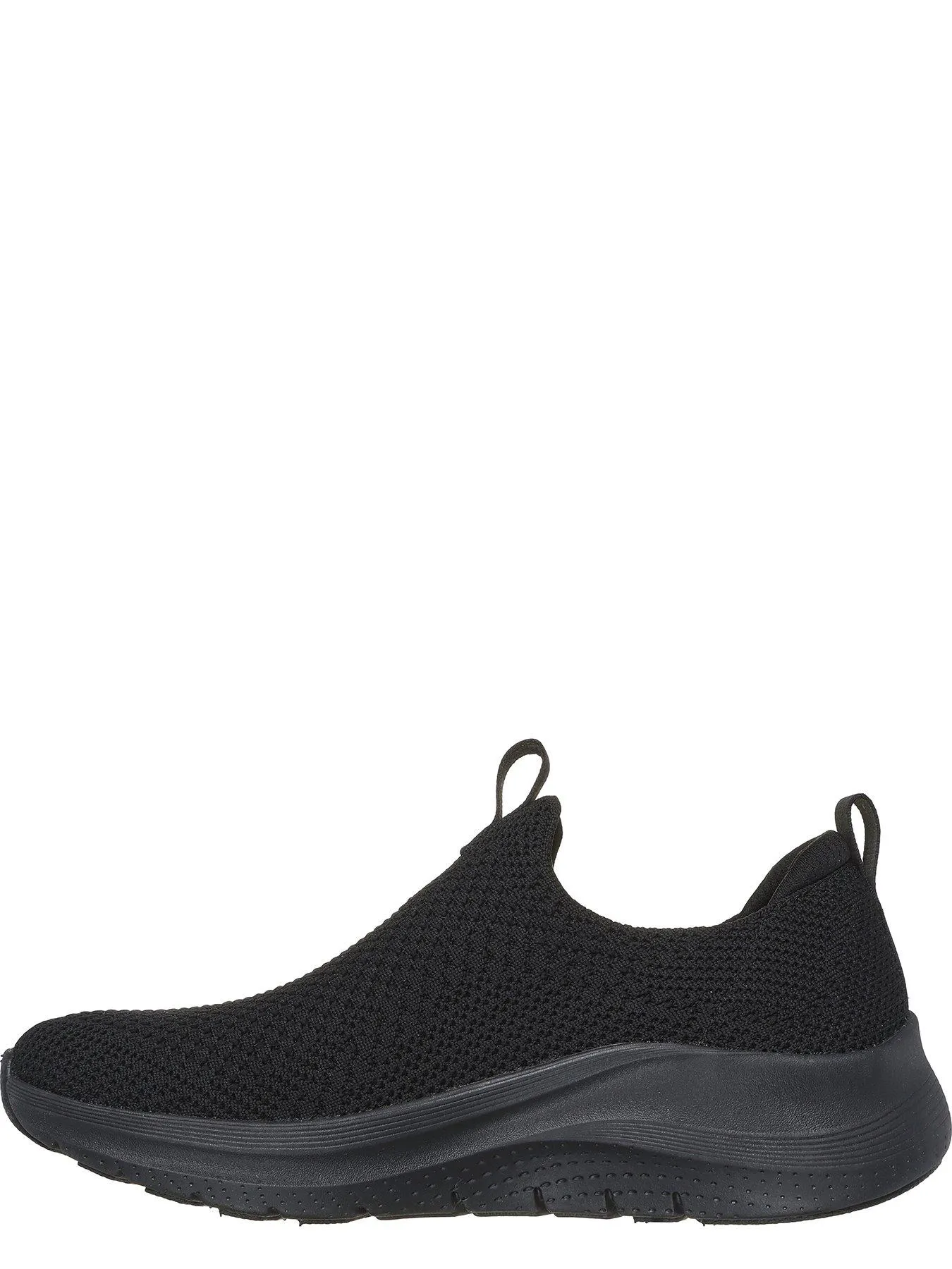 Skechers Arch Fit 2.0 Ombre Engineered Stretch Knit Slip-On Trainers - Black