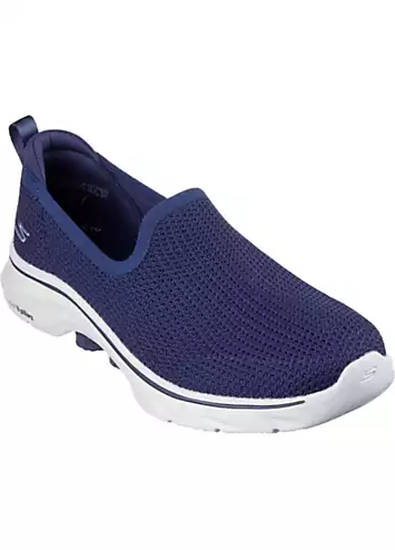 Skechers Ladies Blue Go Walk 7 Ivy Trainers | Grattan