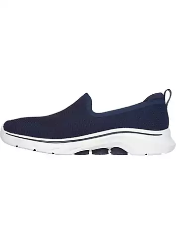 Skechers Ladies Blue Go Walk 7 Ivy Trainers | Grattan