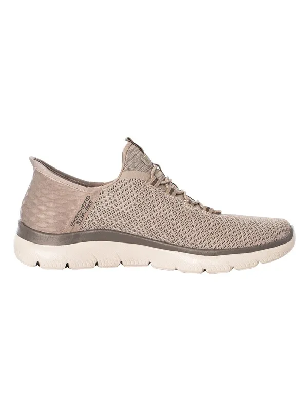 Skechers Slip Ins Summits High Range Trainers - Taupe