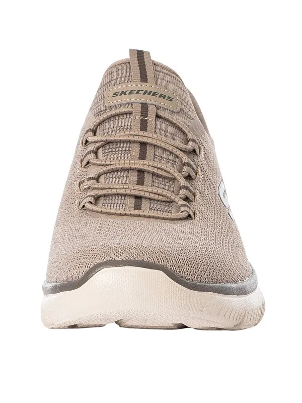 Skechers Slip Ins Summits High Range Trainers - Taupe