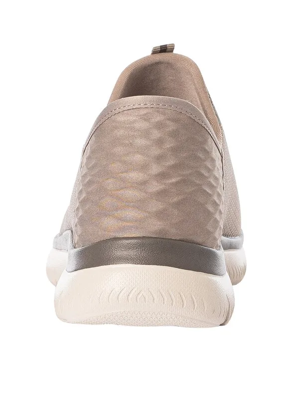 Skechers Slip Ins Summits High Range Trainers - Taupe