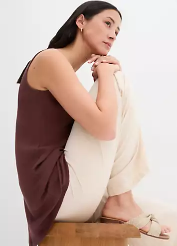 Sleeveless Cotton Top by bonprix | Look Again