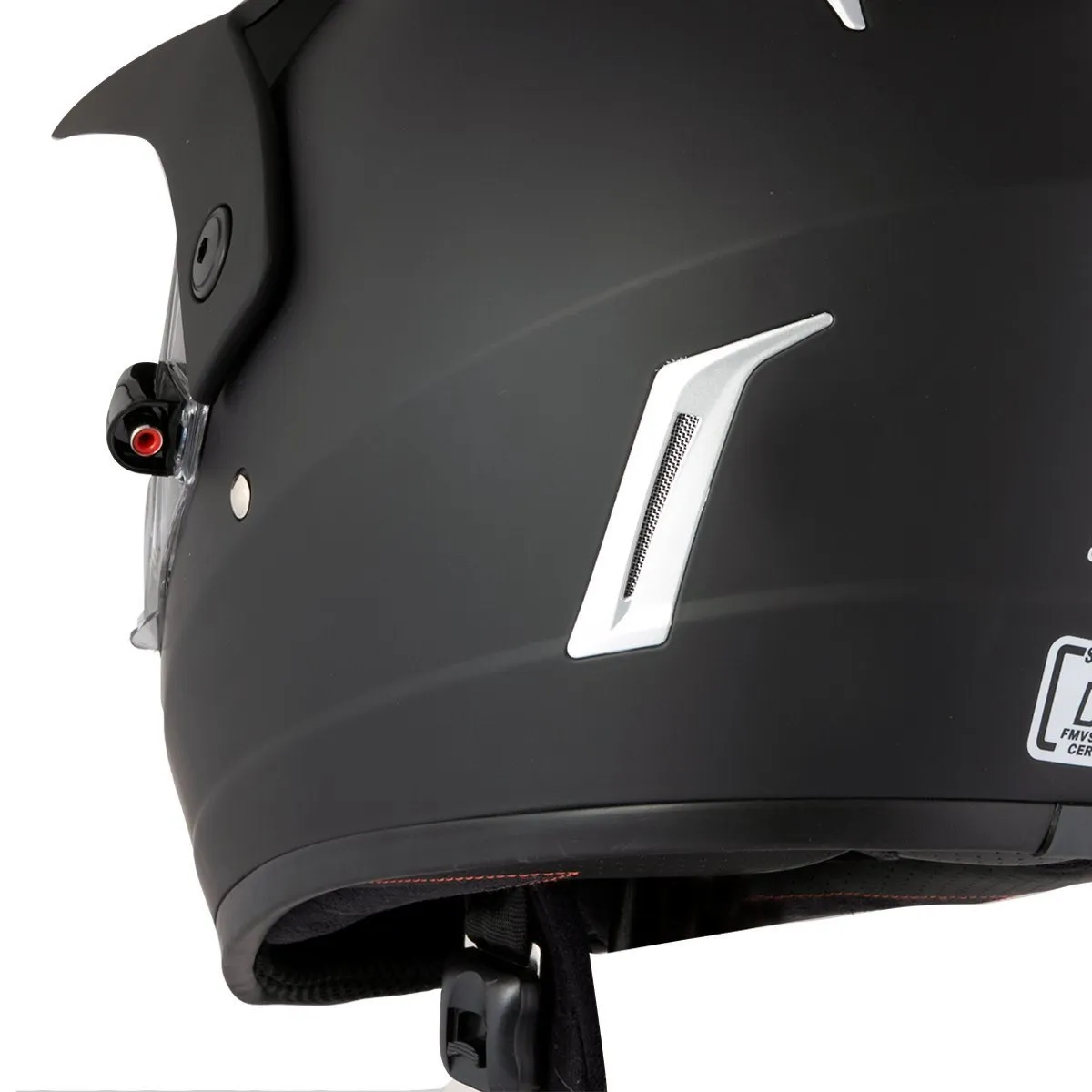 Snow Master TX45 Ultra Light Weight Flat Black Dual Sport Snowmobile Motorcycle Full Face Helmet for Men & Women - DOT Approved 