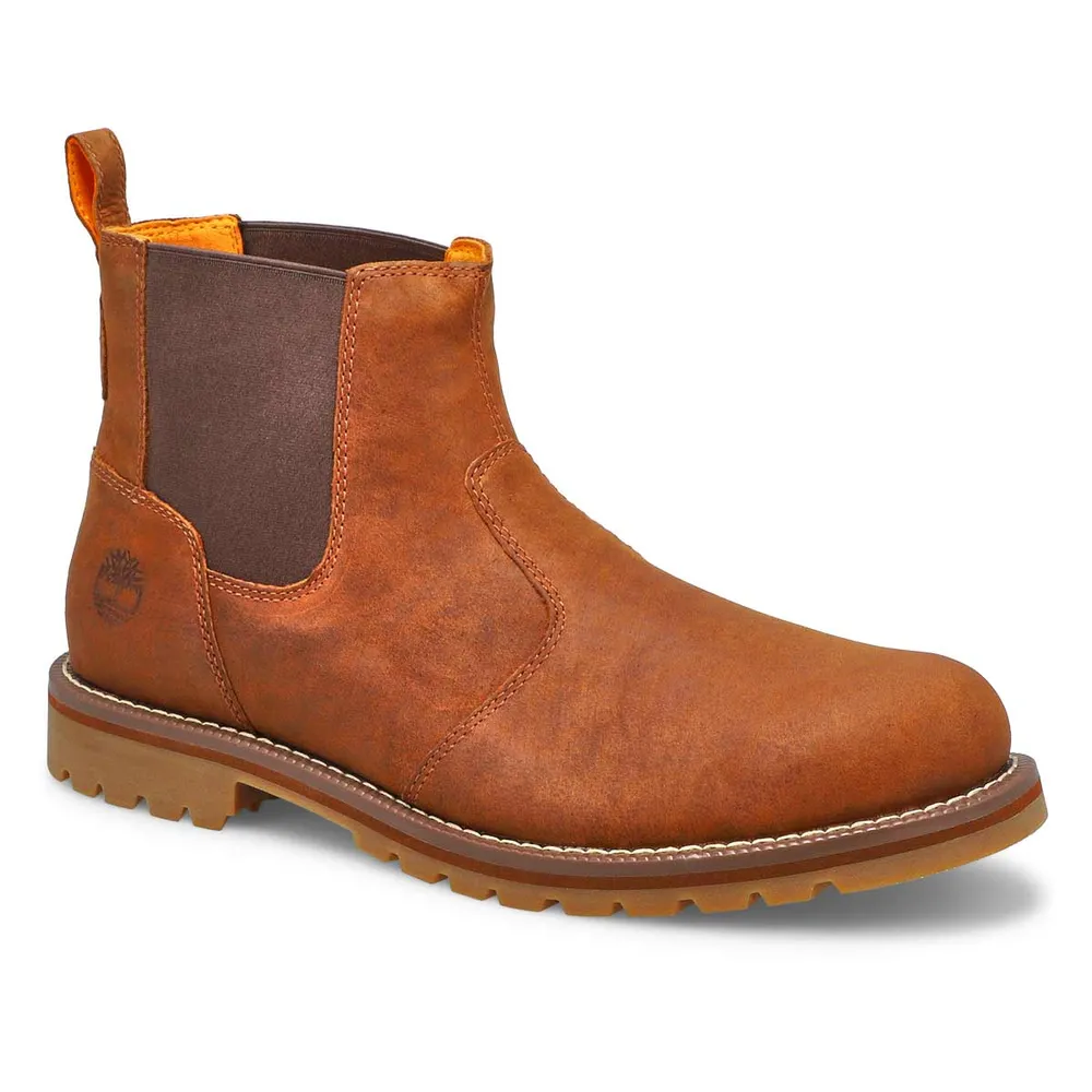 Soft Moc Mens Redwood Falls Casual Chelsea Boot - Rust