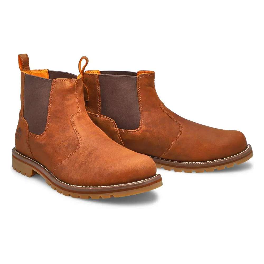 Soft Moc Mens Redwood Falls Casual Chelsea Boot - Rust