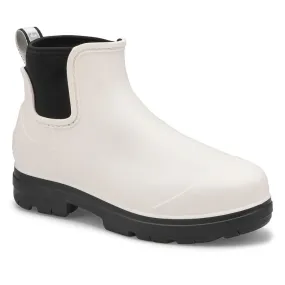 Soft Moc Womens Droplet Chelsea Rain Boot - White