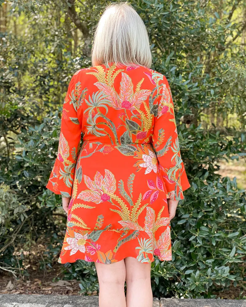 Spartina Rosalee Wrap Dress - Queenie Tropical Floral